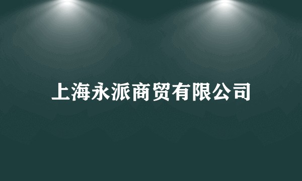 上海永派商贸有限公司