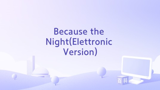 Because the Night(Elettronic Version)
