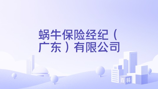 蜗牛保险经纪（广东）有限公司