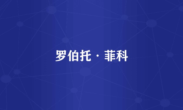 罗伯托·菲科