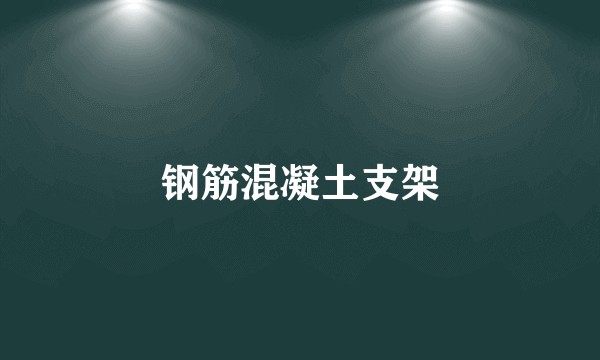 钢筋混凝土支架