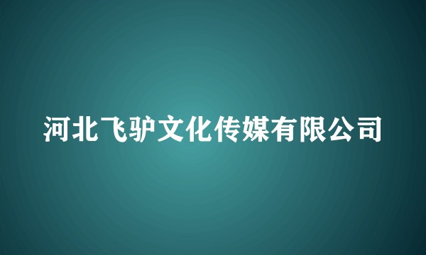 河北飞驴文化传媒有限公司