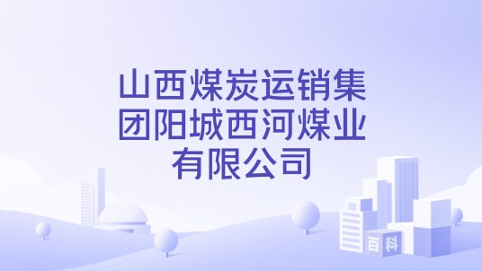 山西煤炭运销集团阳城西河煤业有限公司