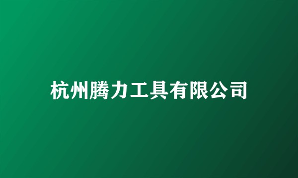 杭州腾力工具有限公司