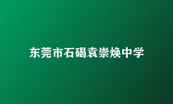 东莞市石碣袁崇焕中学