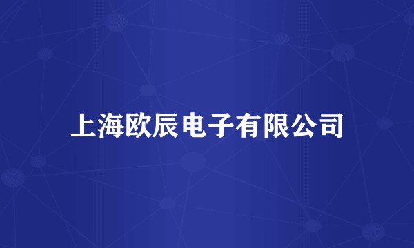 上海欧辰电子有限公司