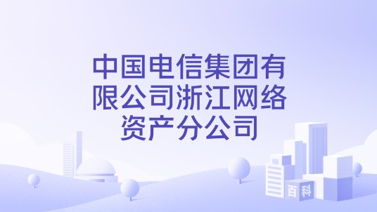 中国电信集团有限公司浙江网络资产分公司