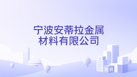 宁波安蒂拉金属材料有限公司