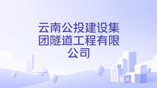 云南公投建设集团隧道工程有限公司