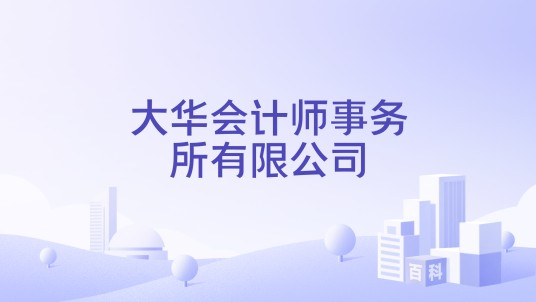 大华会计师事务所有限公司