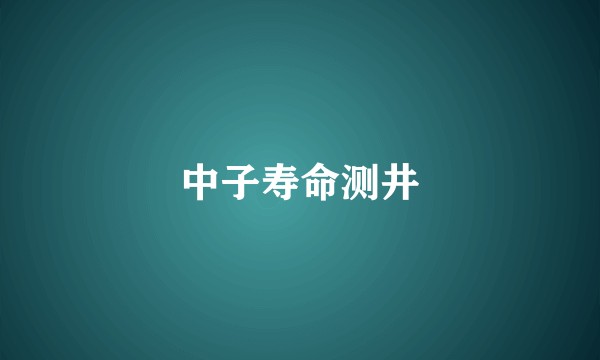 中子寿命测井