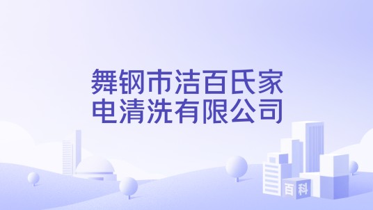 舞钢市洁百氏家电清洗有限公司