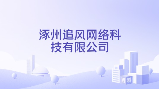涿州追风网络科技有限公司