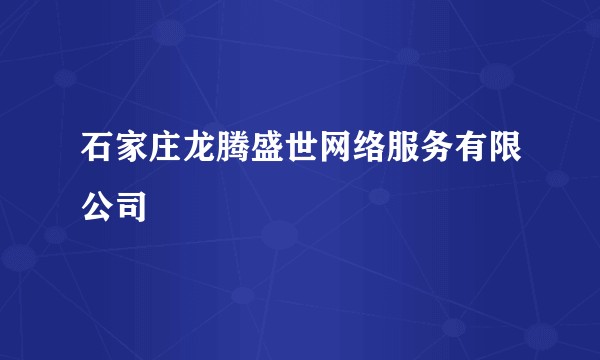 石家庄龙腾盛世网络服务有限公司