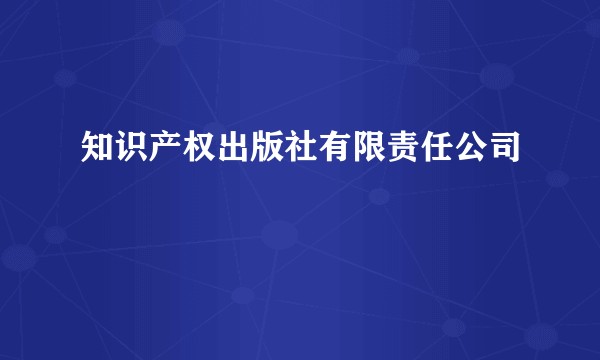 知识产权出版社有限责任公司