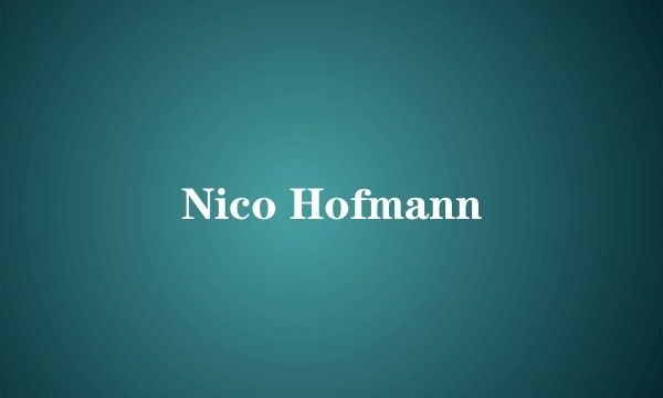 Nico Hofmann
