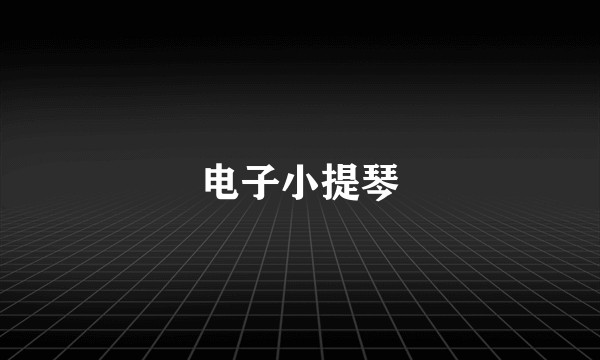 电子小提琴