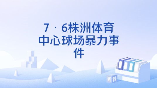 7·6株洲体育中心球场暴力事件