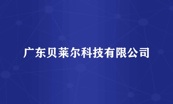 广东贝莱尔科技有限公司