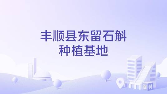 丰顺县东留石斛种植基地