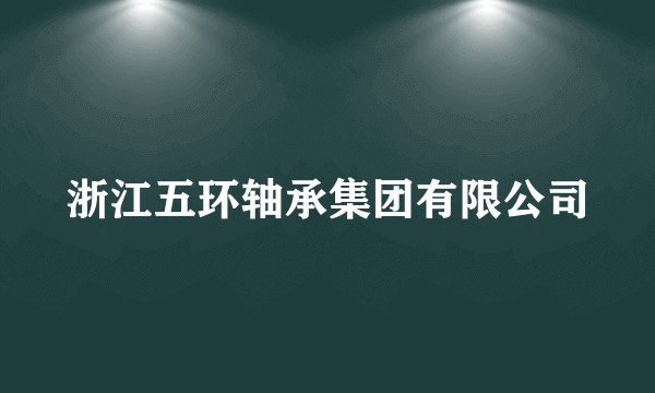 浙江五环轴承集团有限公司