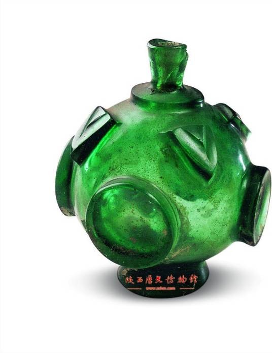 隋绿色琉璃瓶