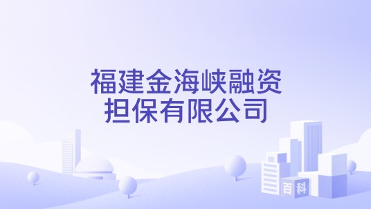 福建金海峡融资担保有限公司