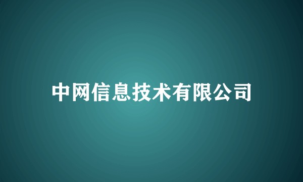 中网信息技术有限公司