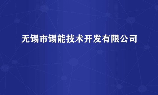 无锡市锡能技术开发有限公司