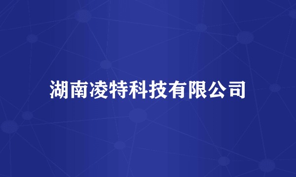 湖南凌特科技有限公司