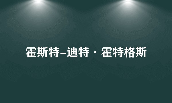 霍斯特-迪特·霍特格斯
