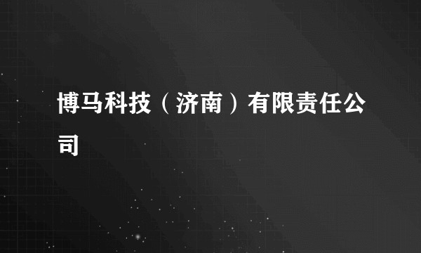 博马科技(济南)有限责任公司