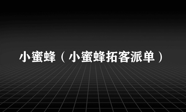 小蜜蜂（小蜜蜂拓客派单）