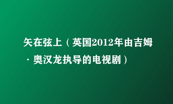 矢在弦上（英国2012年由吉姆·奥汉龙执导的电视剧）