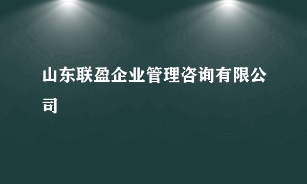 山东联盈企业管理咨询有限公司