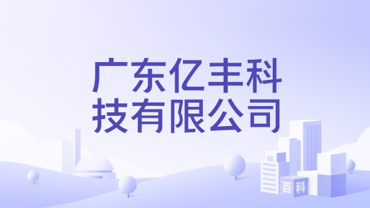 广东亿丰科技有限公司
