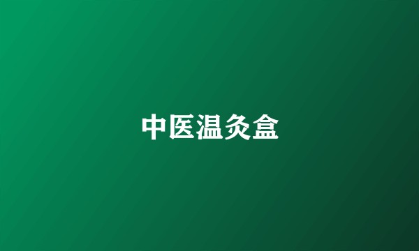 中医温灸盒