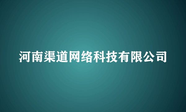 河南渠道网络科技有限公司