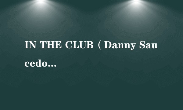 IN THE CLUB（Danny Saucedo演唱的歌曲）