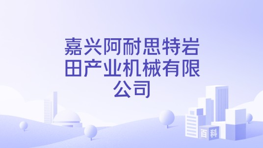 嘉兴阿耐思特岩田产业机械有限公司