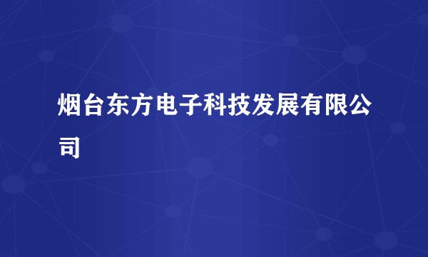 烟台东方电子科技发展有限公司