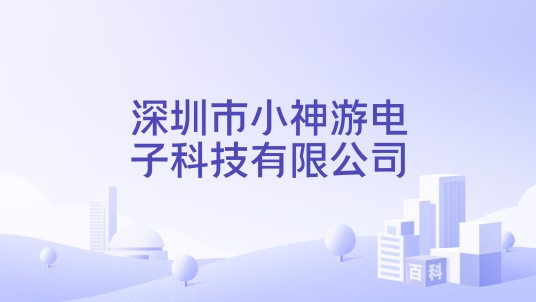 深圳市小神游电子科技有限公司