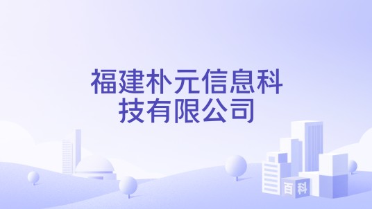 福建朴元信息科技有限公司