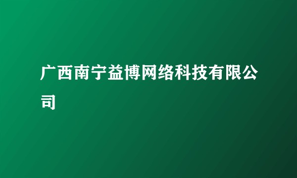 广西南宁益博网络科技有限公司