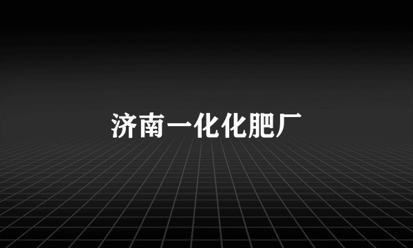 济南一化化肥厂