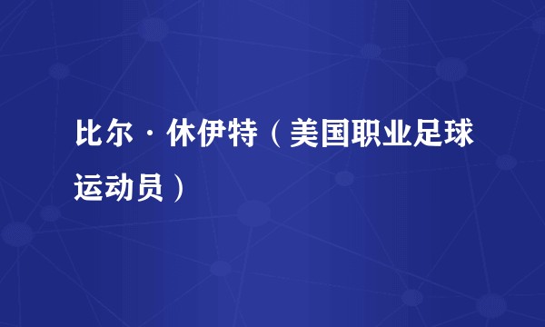 比尔·休伊特（美国职业足球运动员）