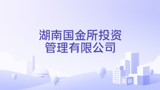 湖南国金所投资管理有限公司