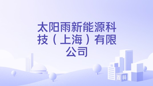 太阳雨新能源科技(上海)有限公司