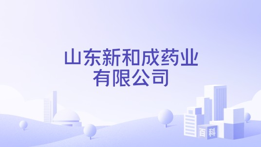 山东新和成药业有限公司
