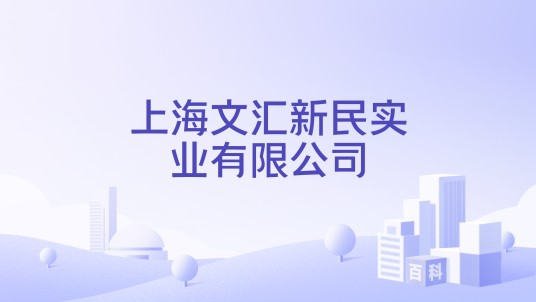 上海文汇新民实业有限公司